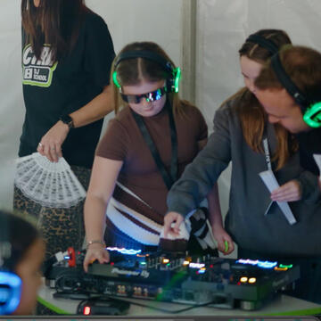 Ava taking part in CTRL DJ School